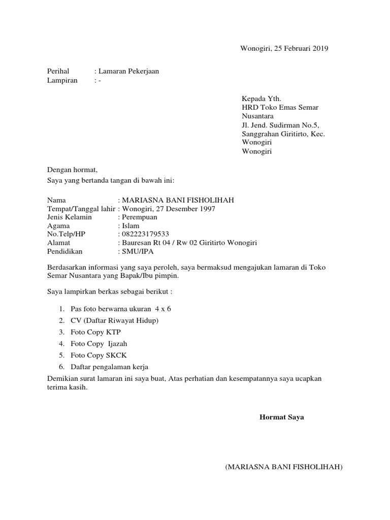 Lamaran Kerja 1 Docx