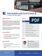 Data Analytics With Excel & Power BI Training