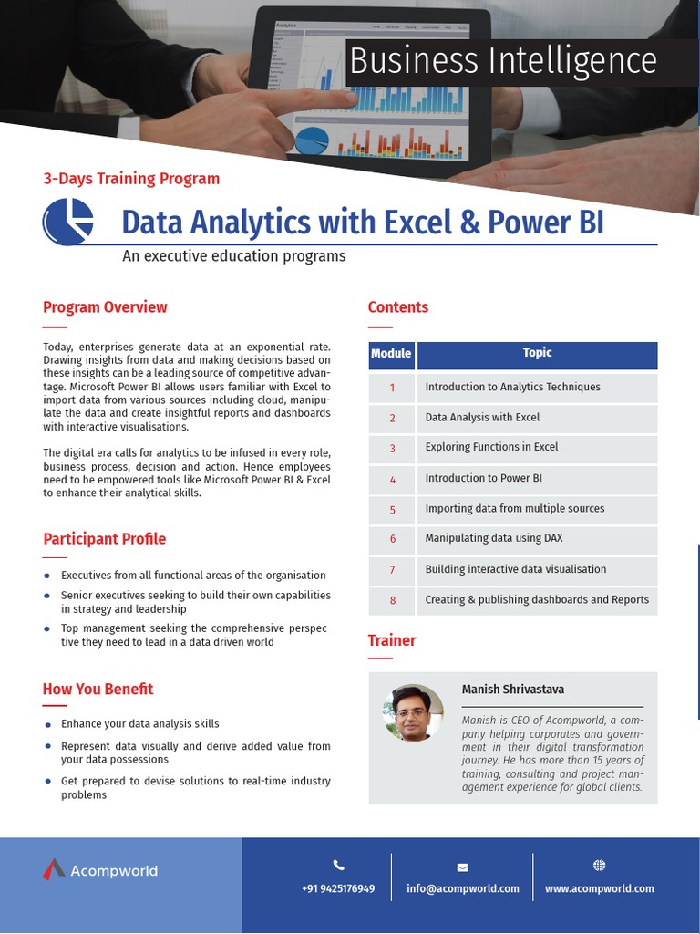 Data Analytics With Excel & Power BI Training | PDF | Business ...