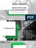 Business Ethics and Social Responsibility: Pre Se Nte D By: G r.1 2 A B M (1)