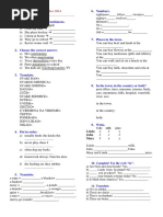 English Test, Grade 5