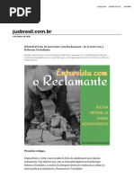 [Modelo] Ficha de Entrevista Com Reclamante - De Acordo Com a Reforma Trabalhista