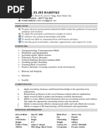 Resume Template Work Immersion