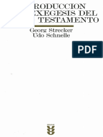 Strecker G Schnelle U Introduccion A La Exegesis Del Nuevo Testamento BEB Minor 1 Sigueme 1997 224pp PDF