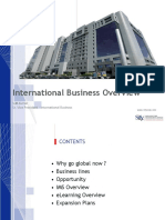 International Business Overview: V.M.Kumar Sr. Vice President - International Business