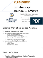 EViews Workshop on Introductory Econometrics