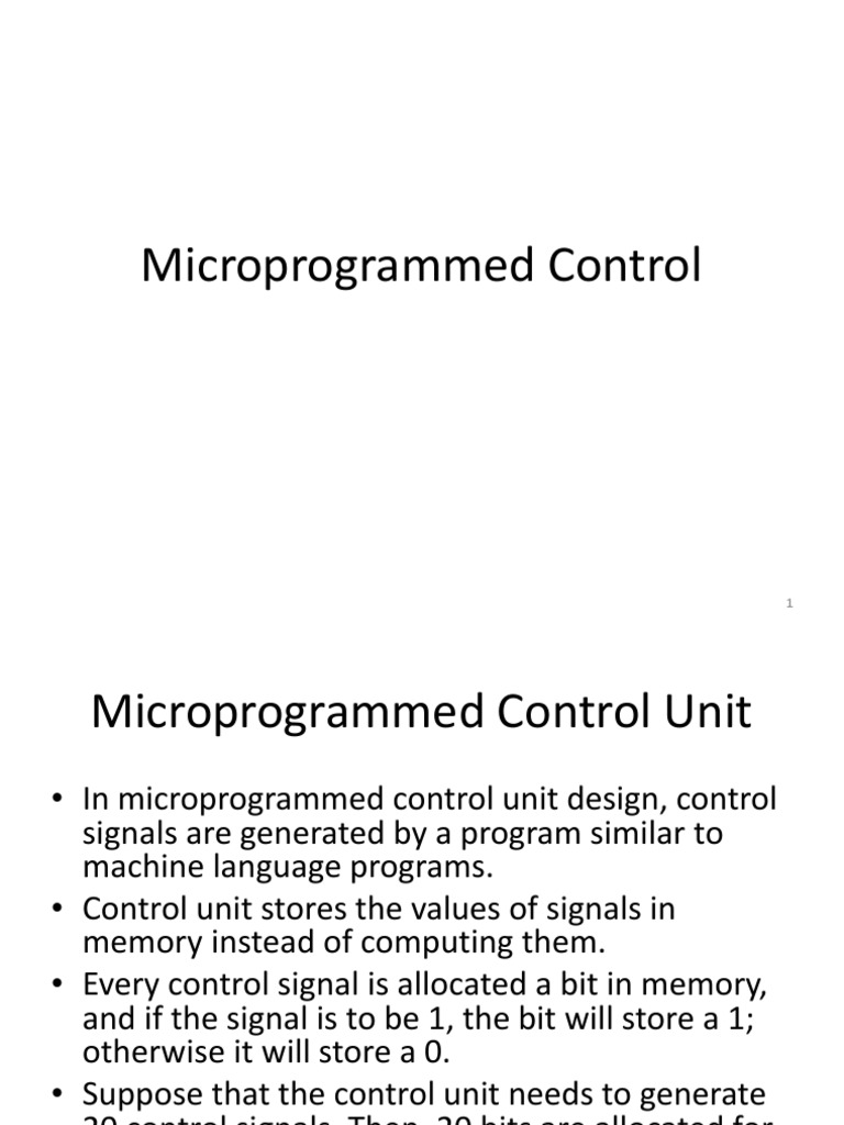 Microprogrammed Control unit.pptx Computer Architecture Computer