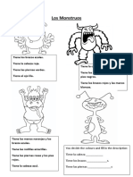Monster Body Parts Worksheet