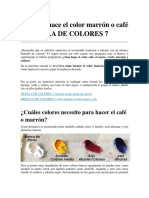 5-Cómo Se Hace El Color Marrón o Café