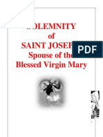 MARCH 19 Liturgy (Solemnity of Saint Joseph)