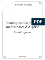 Edilivre Posologies Des Plantes Medicinales d Algerie Premiere Partie Mus Preview