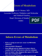 Inborn Errors or Metabolism