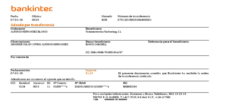 Justificante - Operacion - 070120190032648 - Compra Seguidor Solar ...