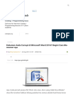 Cara Me-recover File Microsoft Word Yang Corrupt - Article - Plimbi Social Journalism _ Plimbi.com