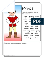Adjectives Taht Describe Fairy Tale Chatracters PDF