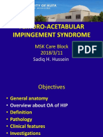 Femoroacetabular Impingement Syndrome