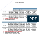 Quadro de Horários FBC 2019.1