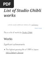 List of Studio Ghibli Works - Wikipedia PDF