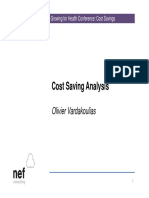 Cost Saving Analysis: Olivier Vardakoulias