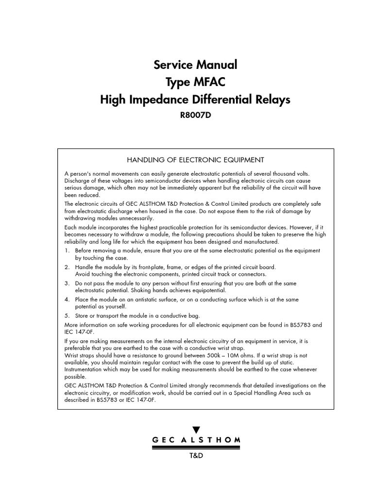 MFAC Manual | PDF | Relay | Switch