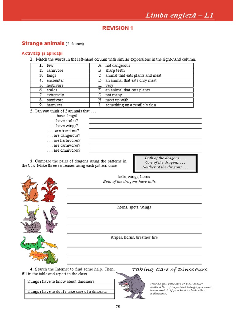Engleza L1 G Bun Scurt Pdf Loch Ness Monster School Meal