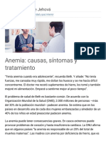 Anemia_ Causas, Síntomas y Tratamiento