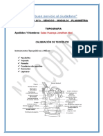 Calibracion de Teodolito