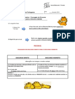 Discurso Direto e Indireto - Regras PDF