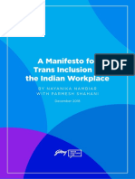 A Manifesto for Trans Inclusion in Indian Workplaces