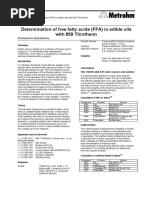 Determination of Acid Number and Free Fatty Acids (FFA) in Fats and ...