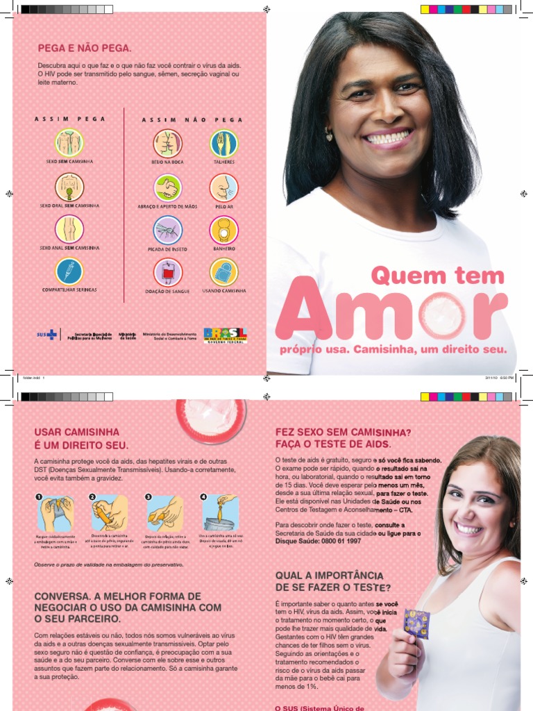Folder | Download grátis PDF | HIV/AIDS | Preservativo (camisinha)