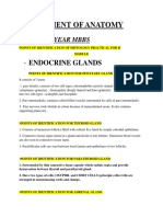 Histology practical points for endocrine glands and reproductive organs