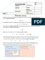 Práctica de Números Reales