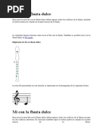 12 Canciones Fáciles para Flauta Dulce | PDF | Escala (música ...