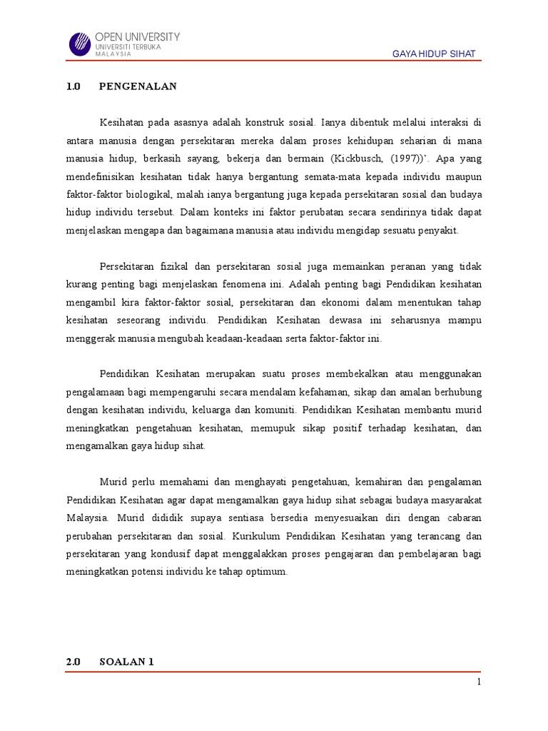 Rph N Aktiviti Pendidikan Kesihatan Pdf