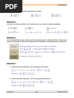 Examen de Fracciones. Operaciones y Problemas.