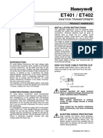 ET401 / ET402: Ignition Transformer