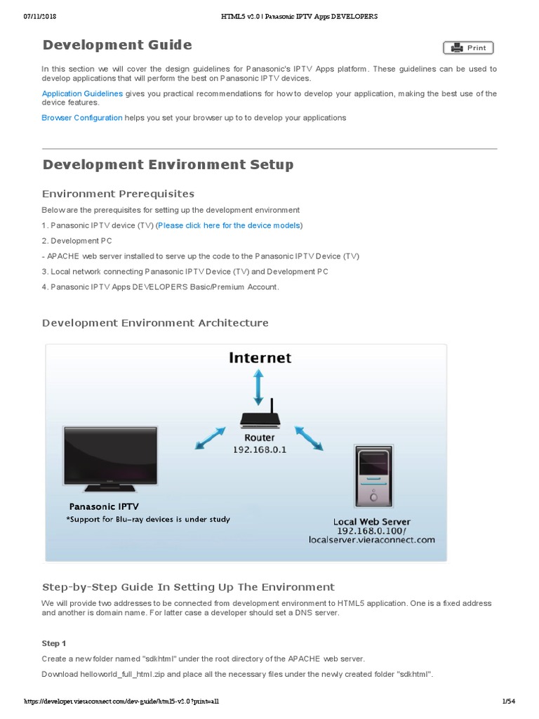 Panasonic IPTV Apps Development Guide | PDF | Html Element ...