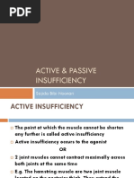 Lec 9active & Passive Insufficiency