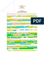 Codal Corporation Code General Provisions