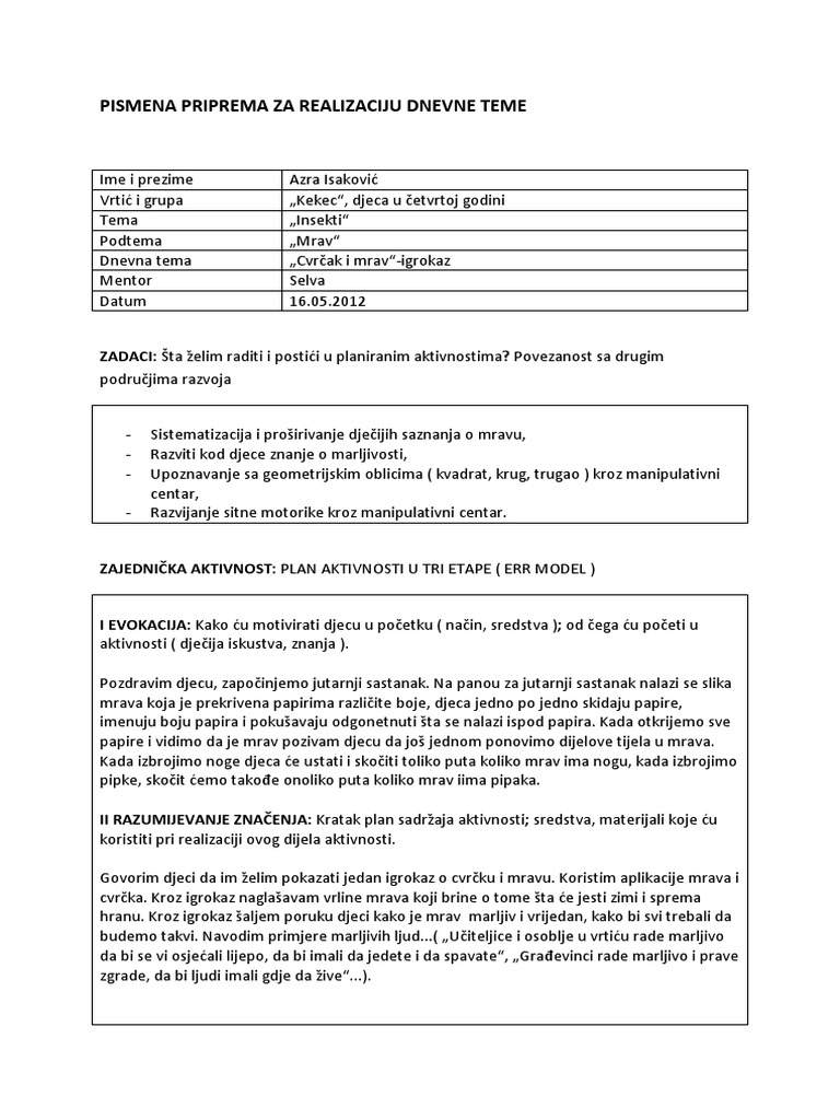 Završna Aktivnost Iz MUO | PDF