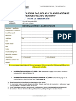 Ficha - Chancado Molienda Clasificacion METSIM