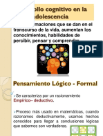 Desarrollo Cognitivo en La Adolescencia Exposición