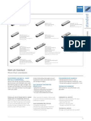 Passfedern  Nosta GmbH