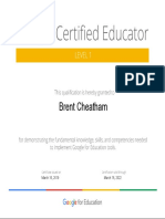 Gce 1 Certificate