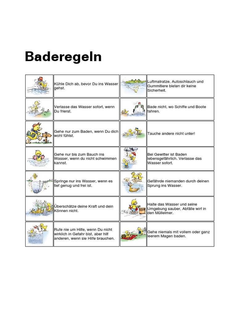 Baderegeln Bronze PDF