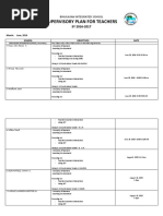 Supervisory Plan for Teachers-secondary August-sept2015