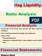 Measuring Liquidity: Ratio Analysis