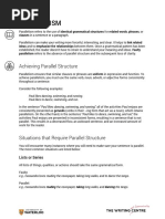 Parallelism: Achieving Parallel Structure