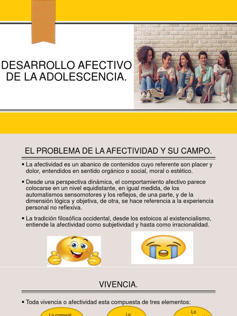 Desarrollo Afectivo en la Adolescencia | PDF | Adultos | Adolescencia
